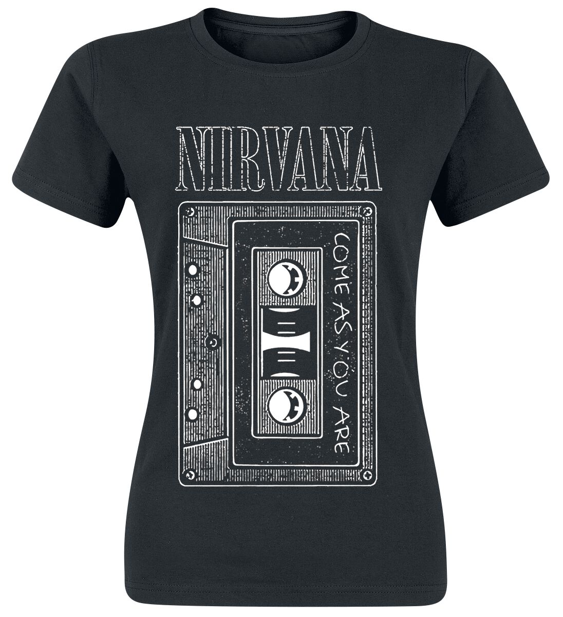 Nirvana T-Shirt - As You Are Tape - S bis XL - für Damen - Größe XL - schwarz  - Lizenziertes Merchandise!