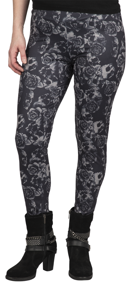 Thumbnail - Black Premium by EMP Skull & Roses Leggings schwarz in M