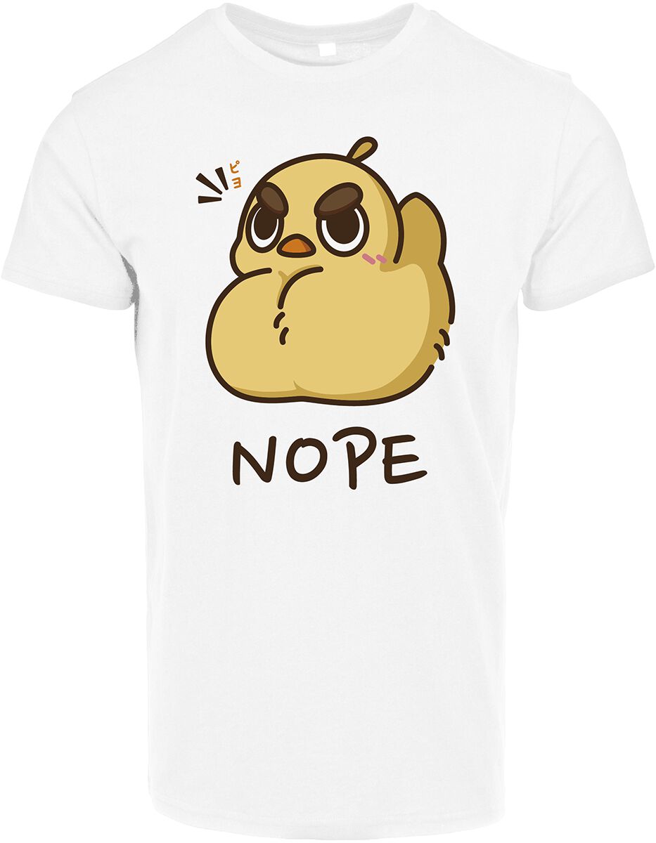 Funshirt Nope Chick T-Shirt weiß