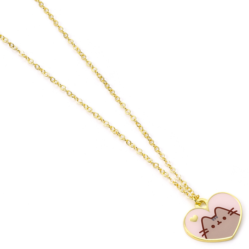 5055583453298 - Anhänger und Halskette Pusheen Pink and Gold Heart