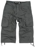 3/4 Vintage Shorts, Black Premium by EMP, Short