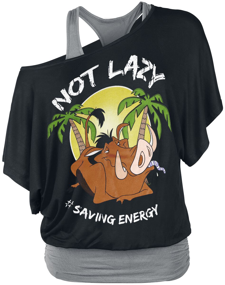 Der König der Löwen - Not Lazy - T-Shirt - schwarz|grau - EMP Exklusiv!