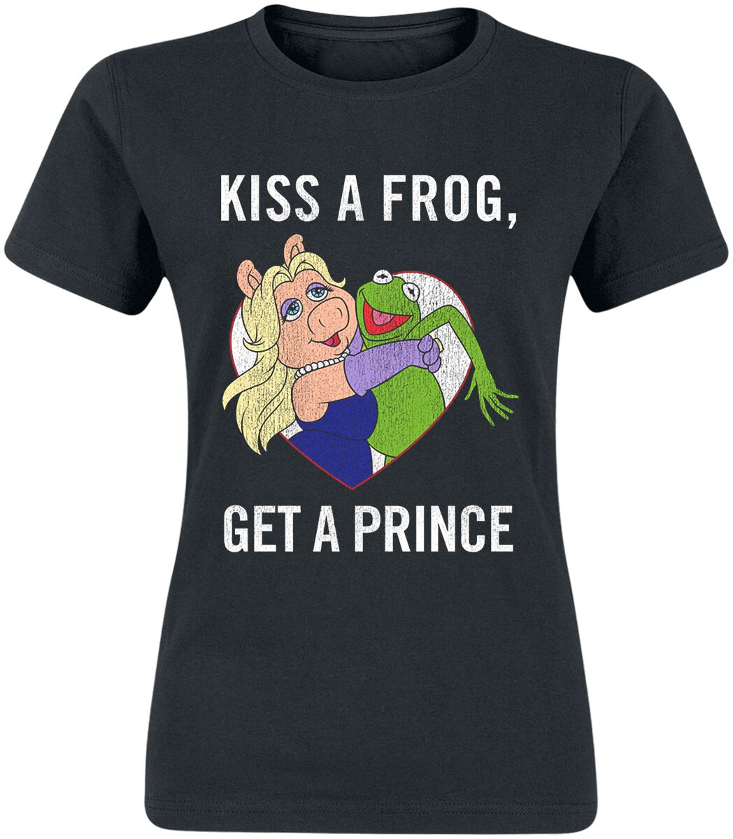 The Muppets Kiss A Frog T-Shirt black