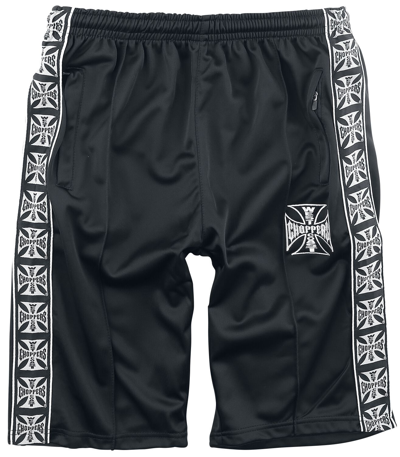 Image of Shorts Rockabilly di West Coast Choppers - Tracksuit Shorts - S a 4XL - Uomo - nero