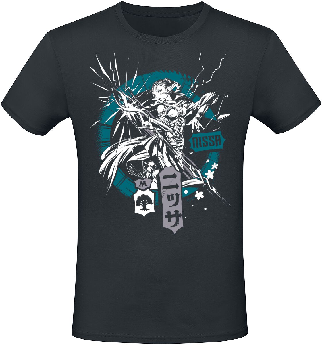 Magic: The Gathering - Gaming T-Shirt - Nissa - S bis XXL - für Männer - Größe XL - schwarz  - EMP exklusives Merchandise!