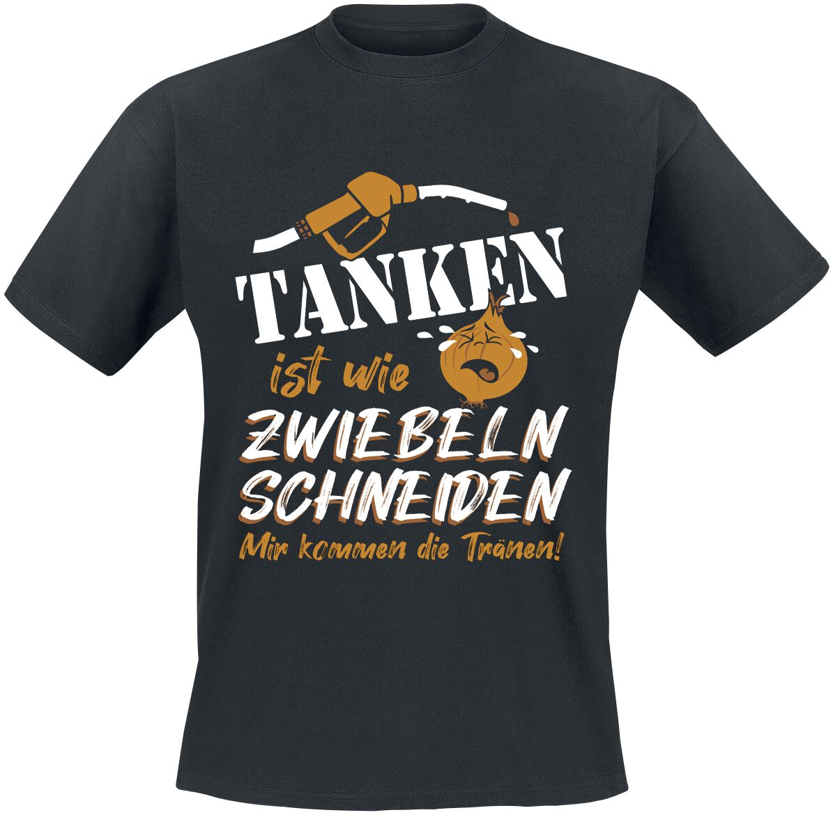 Sprüche T-Shirt – Tanken ist wie Zwiebeln schneiden – S bis 3XL – für Männer – Größe L – schwarz Sprüche T-Shirt – Tanken ist wie Zwiebeln schneiden – S bis 3XL – für Männer – Größe L – schwarz