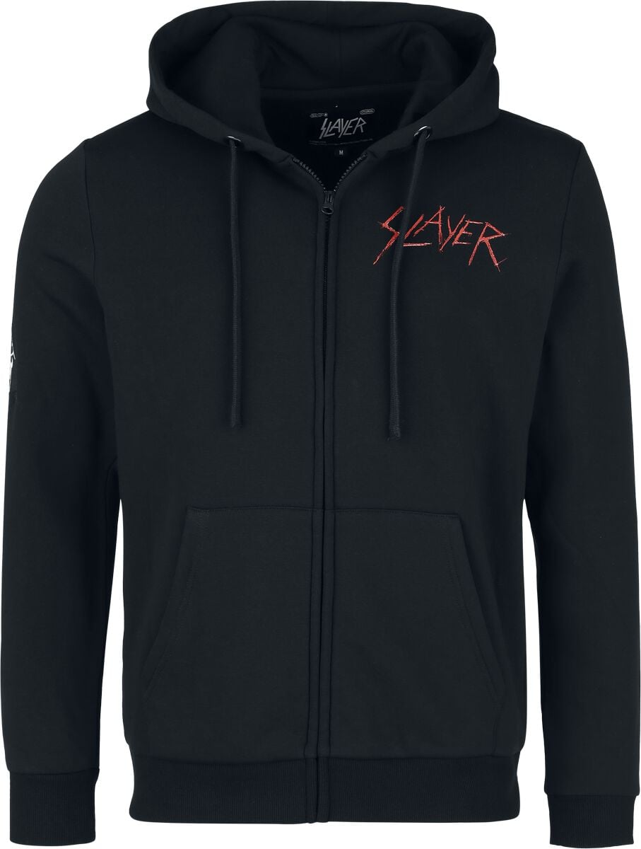 Slayer Vest met capuchon - Sword Skull - S tot XXL - voor Mannen - zwart
