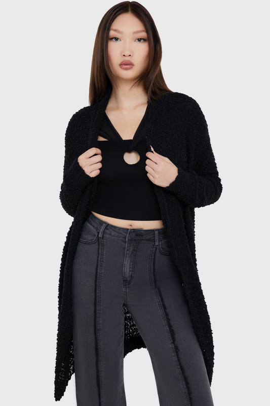 KIHILIST by KILLSTAR Gothic Cardigan - Dreadrift Cardigan - for Women - black