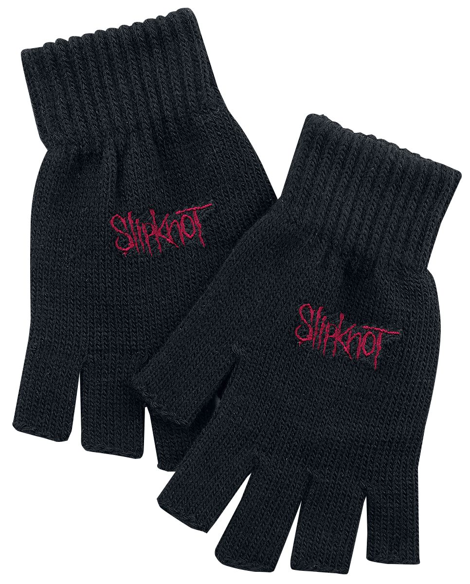 Slipknot Kurzfingerhandschuhe Logo schwarz Lizenziertes Merchandise!  - Onlineshop EMP