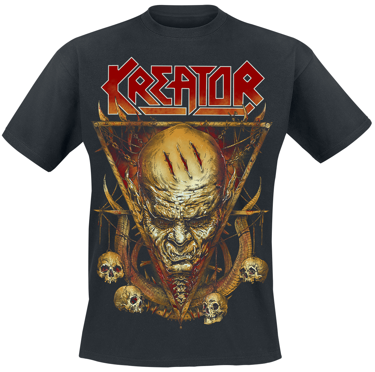 Kreator - Face Horns - T-Shirt - black image