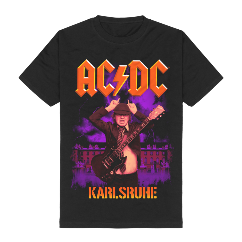 AC/DC  T-Shirt - Karlsruhe - for Men - black - ACDC T-Shirt