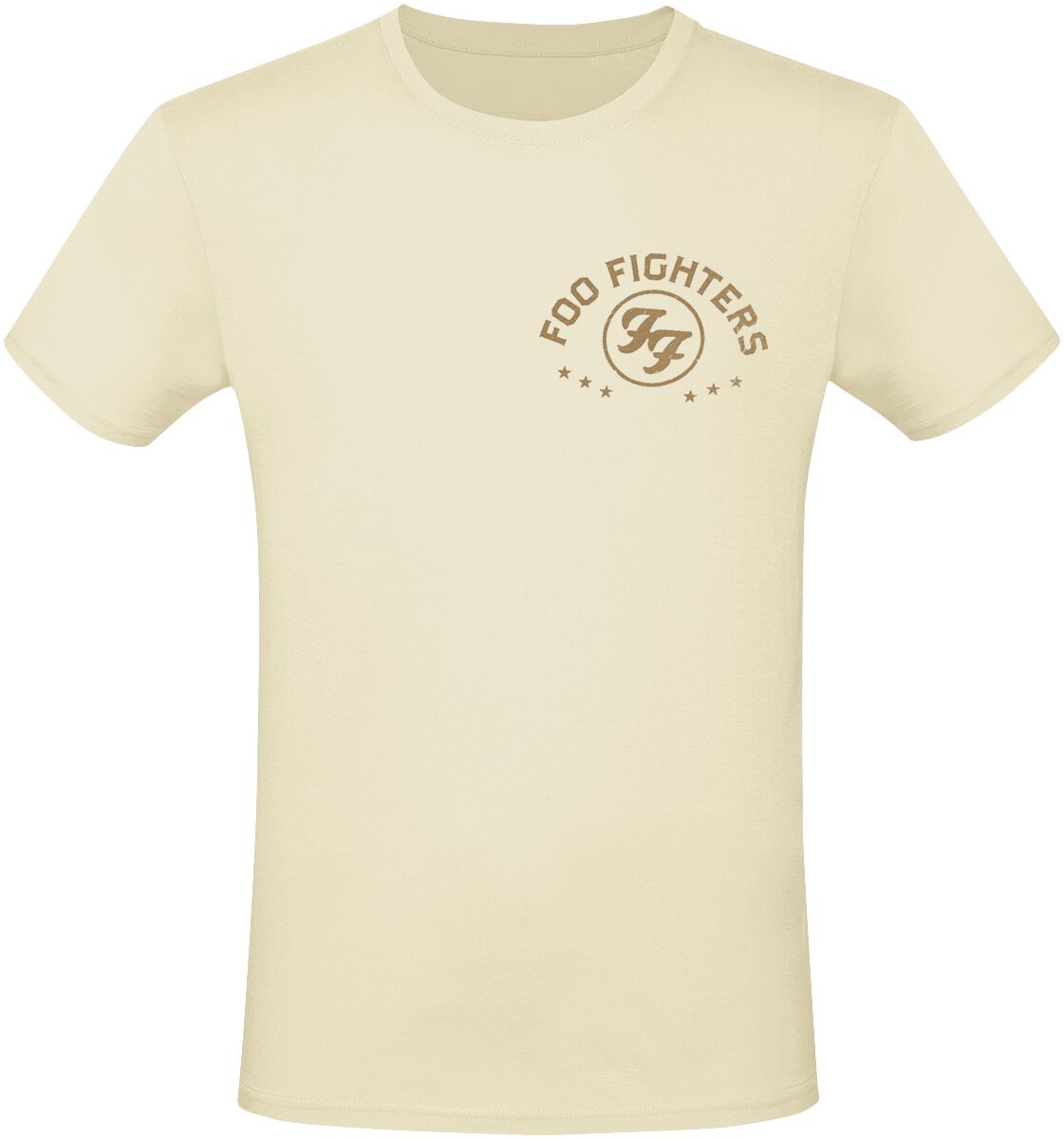 Foo Fighters T-Shirt - Arched Logo - S bis 3XL - für Männer - Größe S - natur  - Lizenziertes Merchandise!