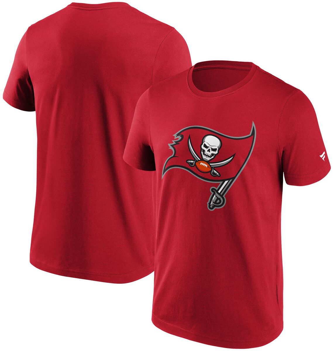 Fanatics T-Shirt - Tampa Bay Buccaneers Logo - S - für Männer - Größe S - rot