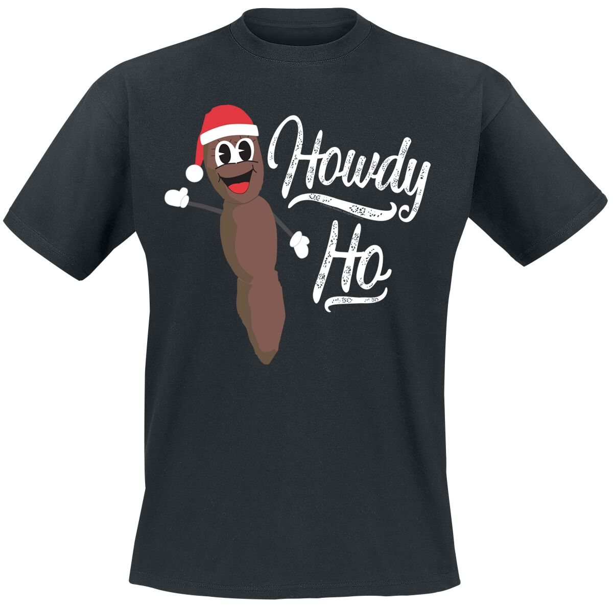 South Park T-Shirt - Howdy Ho - Mr. Hankey, der Weihnachtskot - M bis 5XL - für Männer - Größe L - schwarz  - EMP exklusives Merchandise!