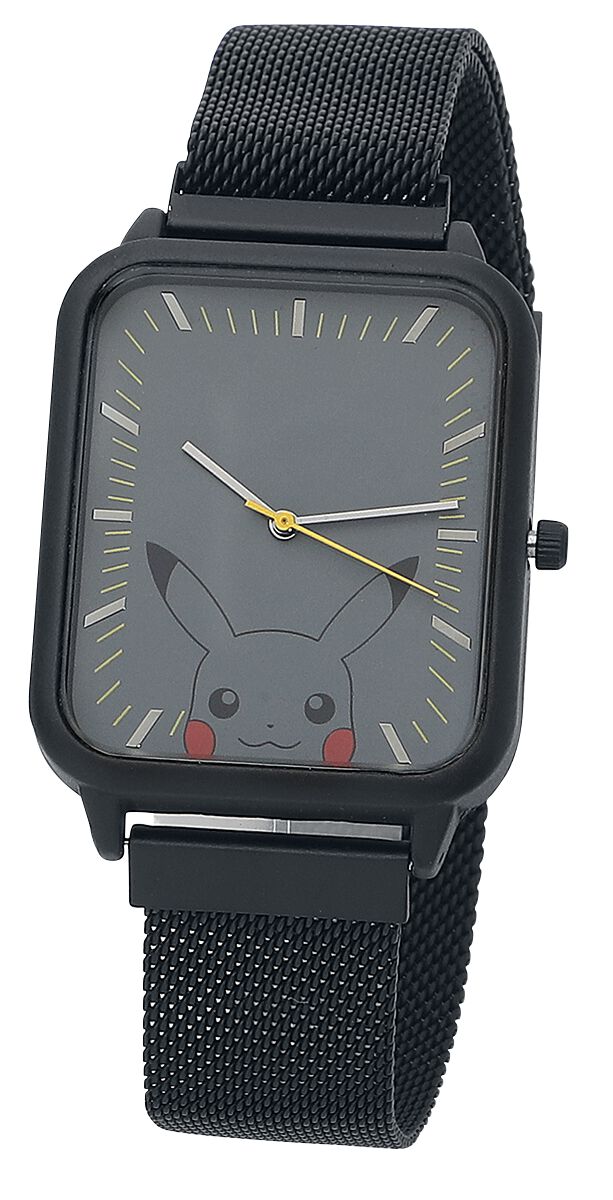 Levně Pokémon Pikachu Náramkové hodinky černá