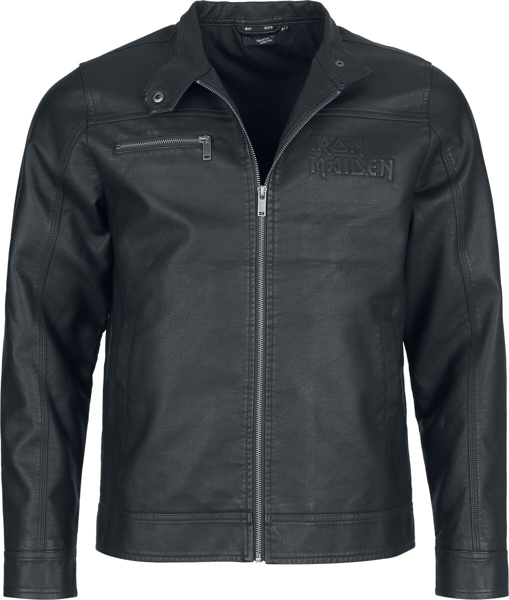 Iron Maiden Kunstlederjacke - EMP Signature Collection - M bis 3XL - für Männer - Größe M - schwarz  - EMP exklusives Merchandise!