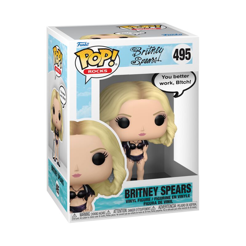 ¡Funko Pop!  de Britney Spears - You Better Work, B!tch! (Pop Rocks) Vinyl Figur 495 -