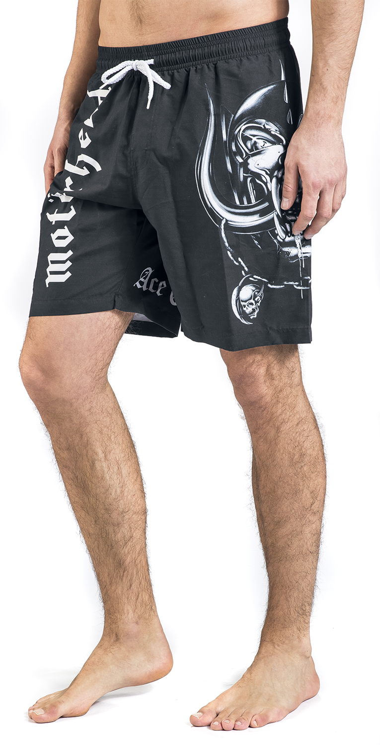 Motörhead EMP Signature Collection Badeshort schwarz weiß