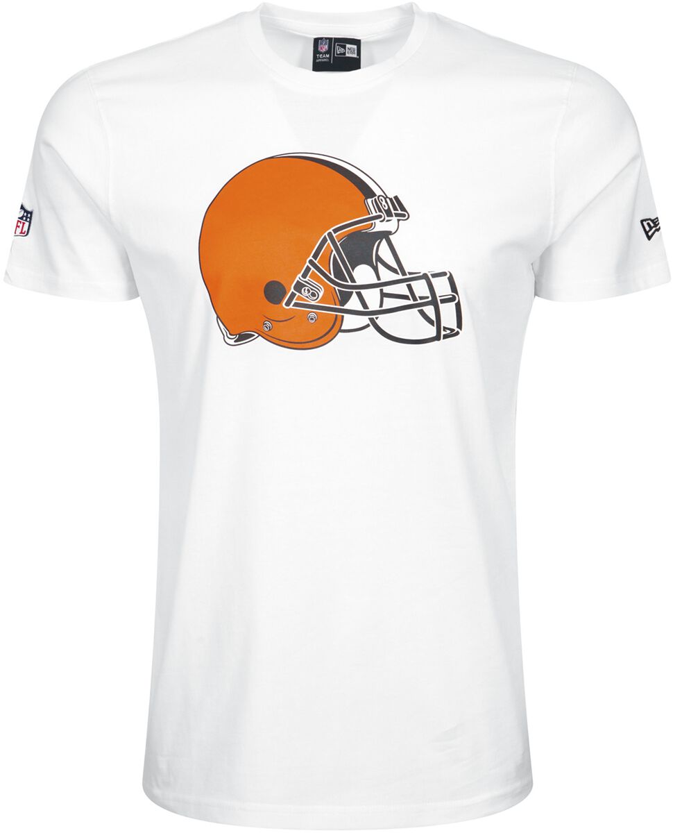 New Era - NFL T-Shirt - Cleveland Browns - S bis XXL - für Männer - Größe S - weiß