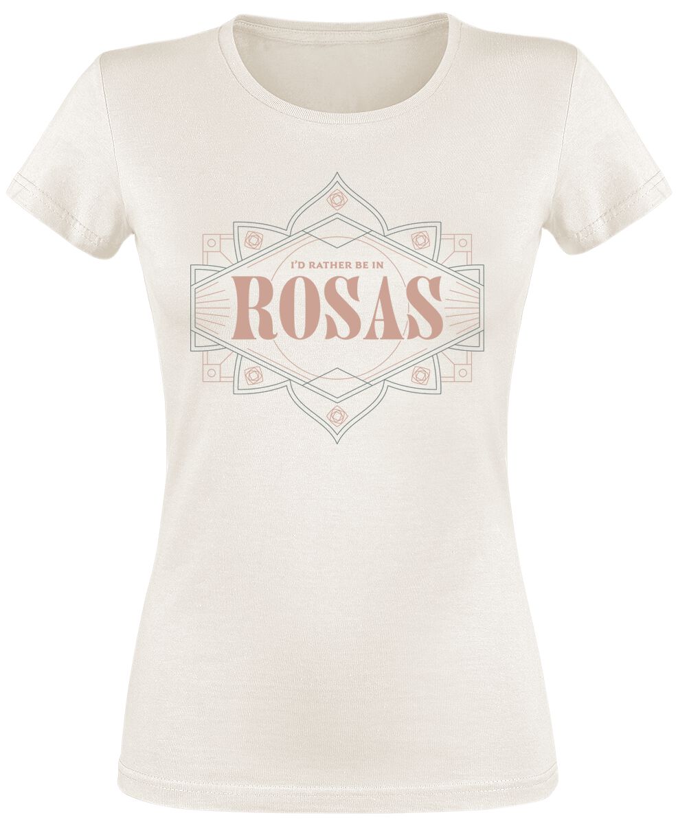 Levně Wish I'd Rather Be In Rosas Dámské tričko přírodní