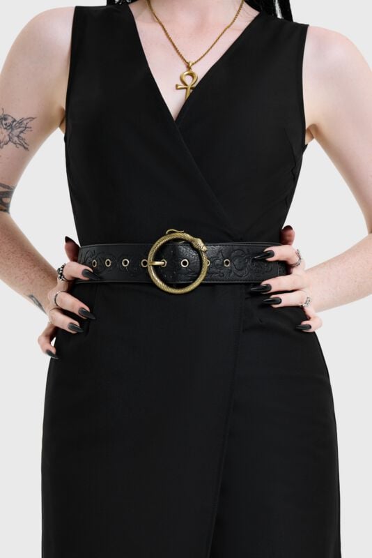 Killstar - Gothic Gürtel - Basilica Snake Belt - für Damen - schwarz