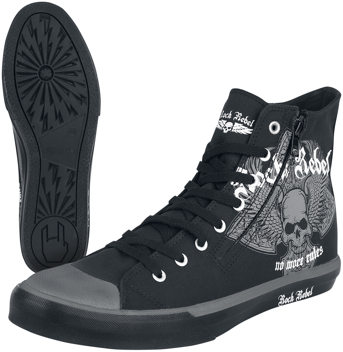 Rock Rebel by EMP - Walk The Line - Sneaker high - schwarz - EMP Exklusiv!