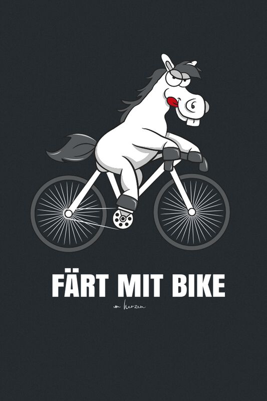 Wohnen & Freizeit Funartikel Färt mit Bike | Tierisch T-Shirt