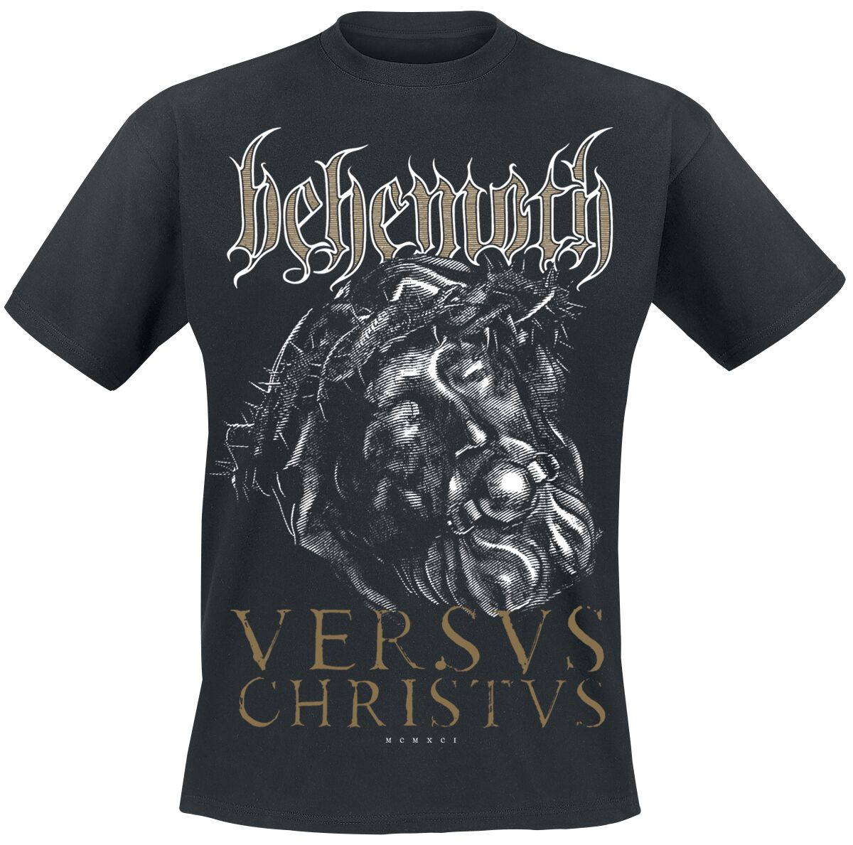 Behemoth T-Shirt - Versvs Christvs - S bis 4XL - für Männer - Größe M - schwarz  - Lizenziertes Merchandise!
