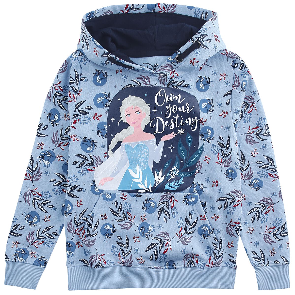 Sweat-Shirt à capuche Disney de La Reine Des Neiges - Enfants - Elsa - 140 à 164 - pour filles - ble