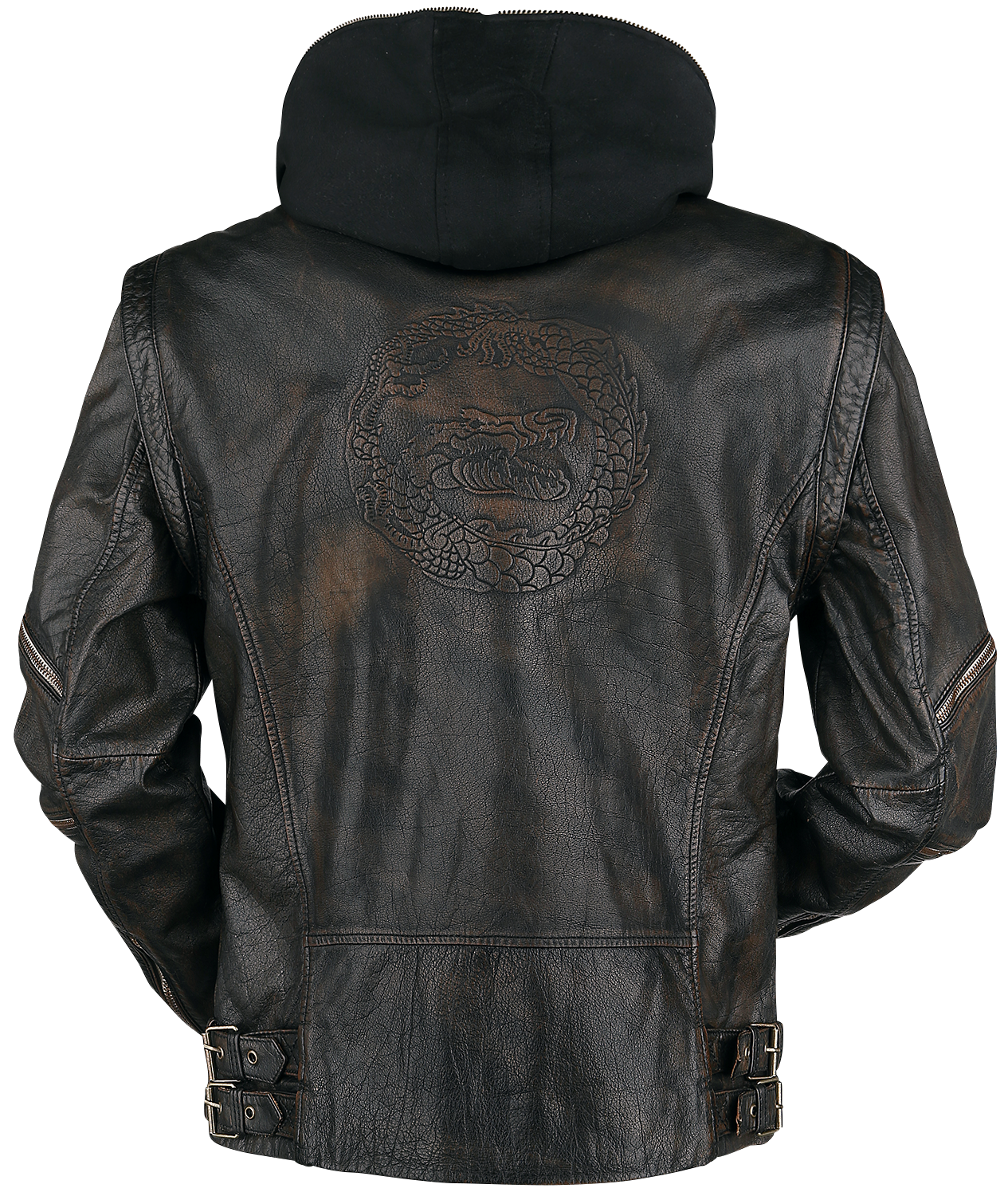 Suicide Squad Killer Croc Lederjacke schwarz - 25.00% Rabatt