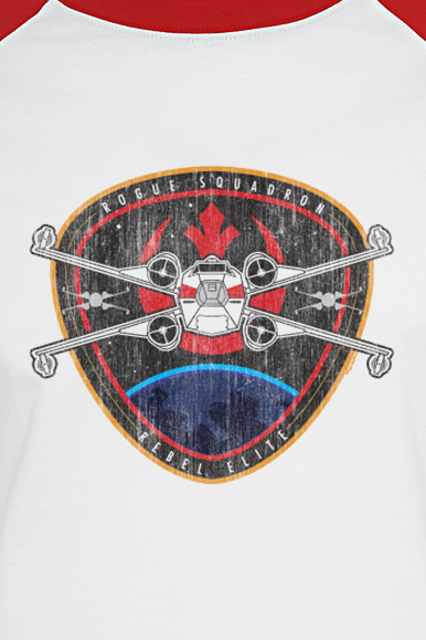 Star Wars Rebel Elite Badge T-Shirt weiß rot