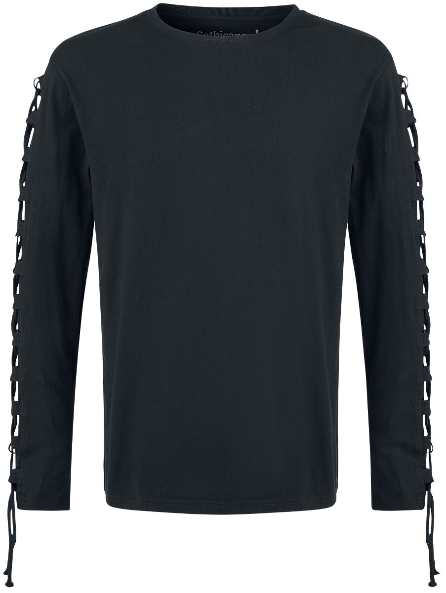 Gothicana by EMP Cut The Cord Langarmshirt schwarz in S