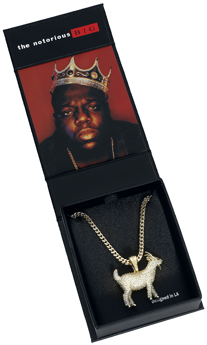 Notorious B.I.G. King Ice - The Goat Necklace Halskette goldfarben