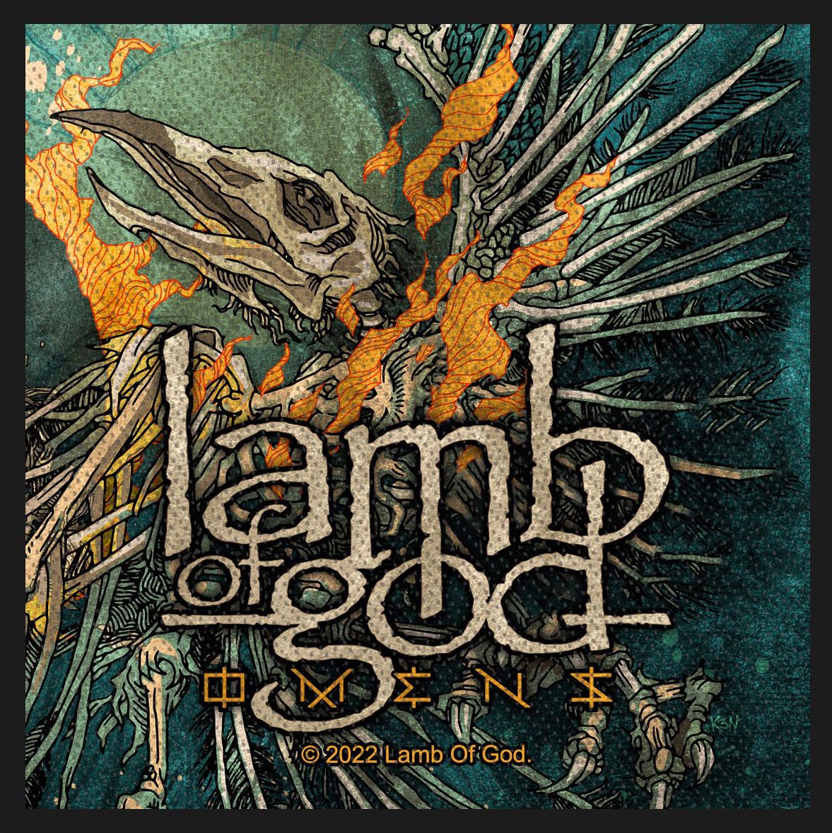 Levně Lamb Of God Omens nášivka vícebarevný