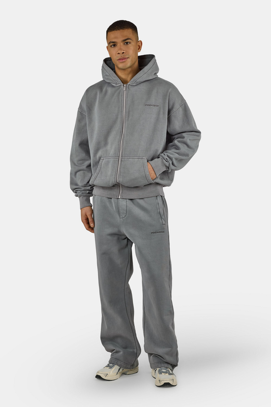 Thumbnail - Pegador LOGO OVERSIZED SWEAT JACKET Kapuzenjacke grau in S