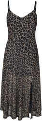Leopard Midi Dress, Jawbreaker, Mittellanges Kleid