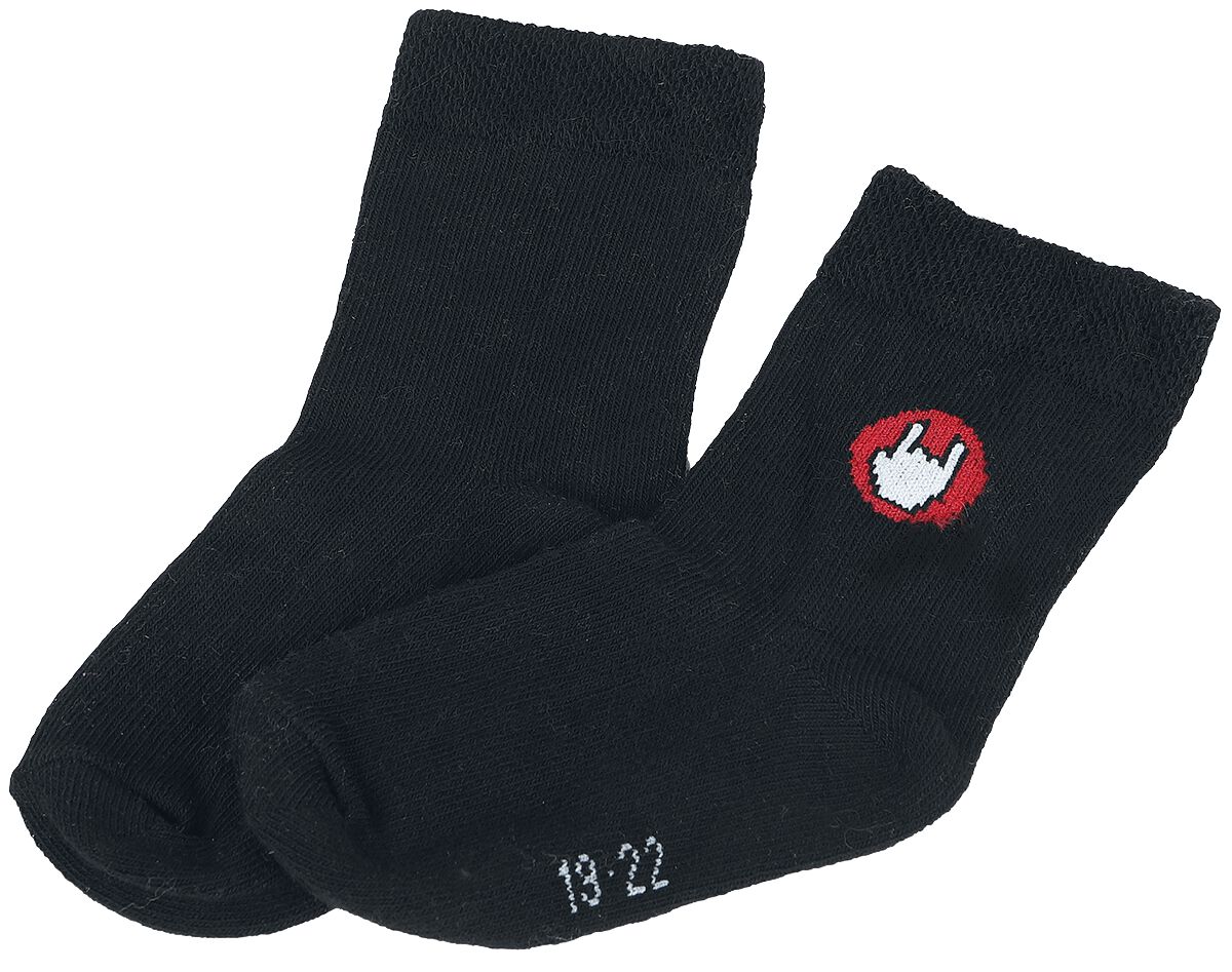 EMP Basic Collection Baby Socks with Rockhand Socks black