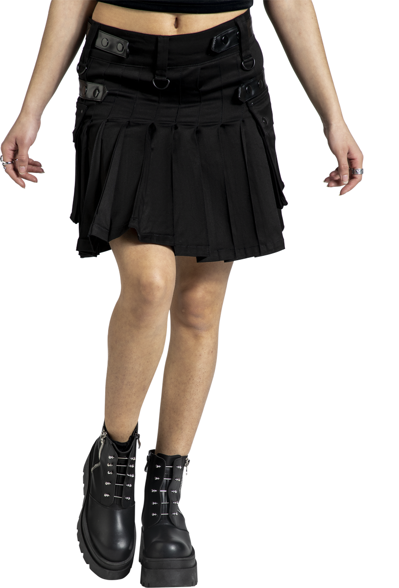 Thumbnail - Gothicana by EMP  Kurzer Rock schwarz in XXL