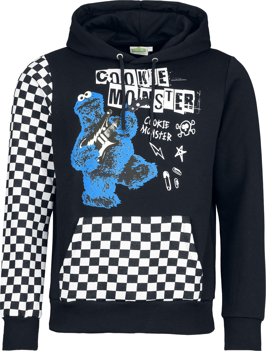 Sesame Street  Hoodie - Cookie Monster - for Men - multicolour