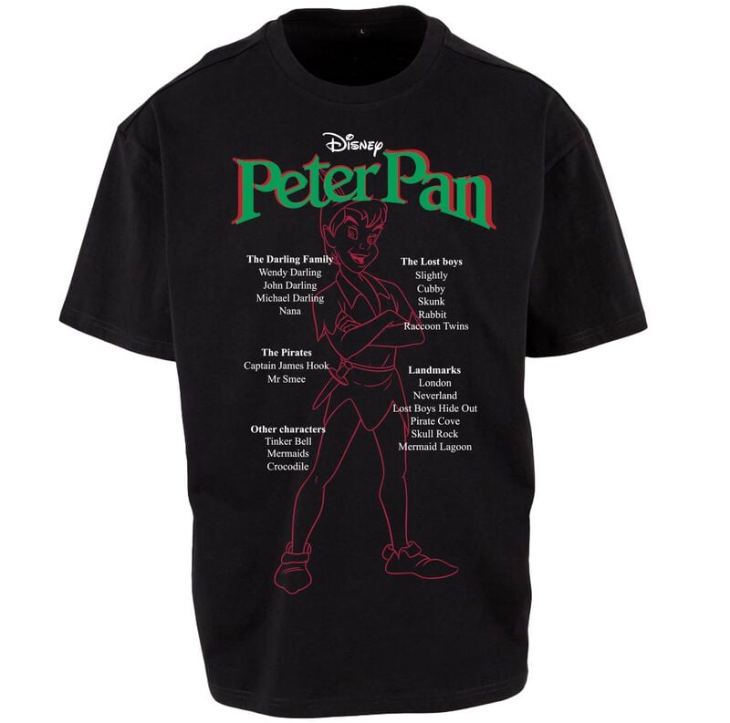 Disney T-Shirt - Silhouette - S bis XXL - Größe L - schwarz - Lizenzierter Fanartikel - Unisex - unisex