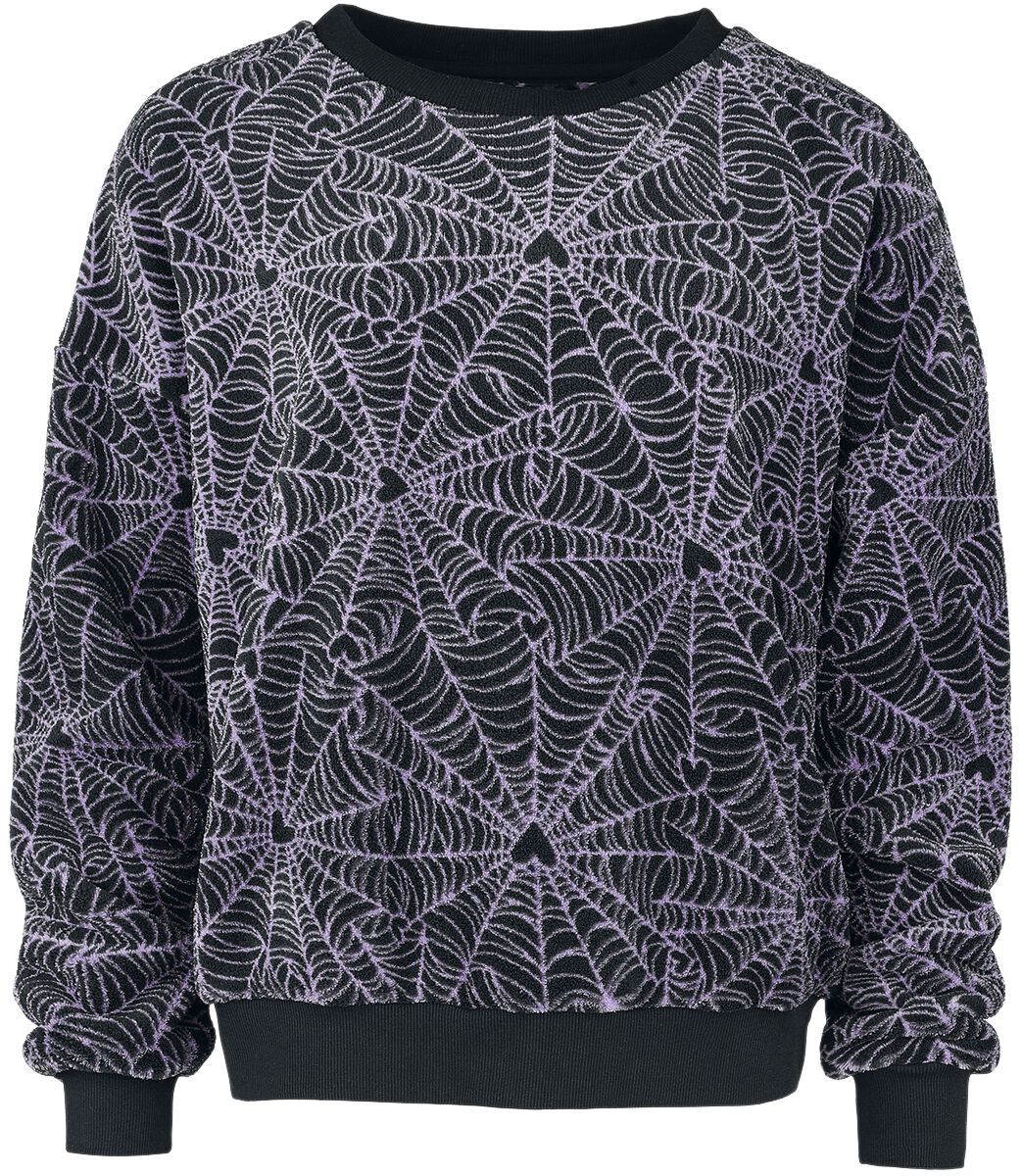 Full Volume by EMP Sweatshirt - Spider Web Sweatshirt - M bis XL - für Damen - Größe L - schwarz