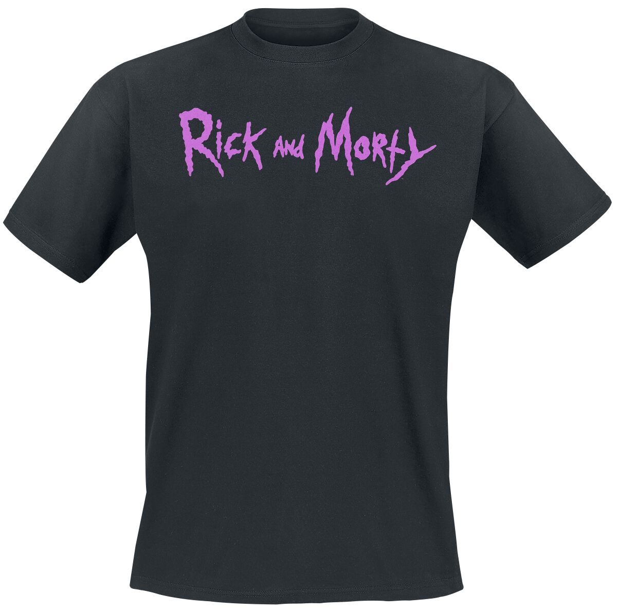 Rick And Morty Split Face T-Shirt black