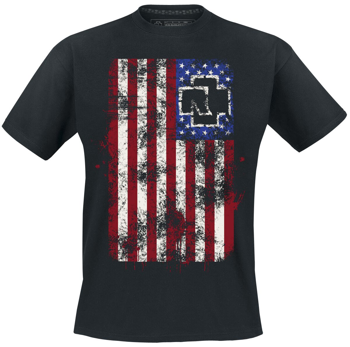 Rammstein T-Shirt - Amerika - XXL - für Männer - Größe XXL - schwarz  - Lizenziertes Merchandise!