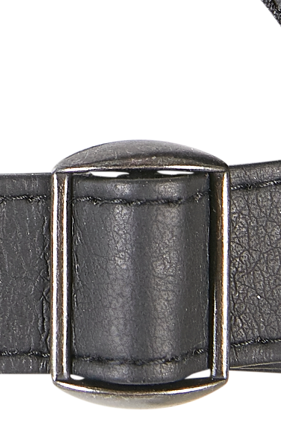 Flexfit Synthetic Leather Alpha Shape Dad Cap Cap schwarz