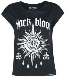 T-Shirt mit Sonne und Mond Print