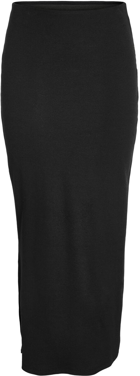 Noisy May Langer Rock - NMMaya HW Ankle Length Skirt NOOS - XS bis L - für Damen - Größe XS - schwarz