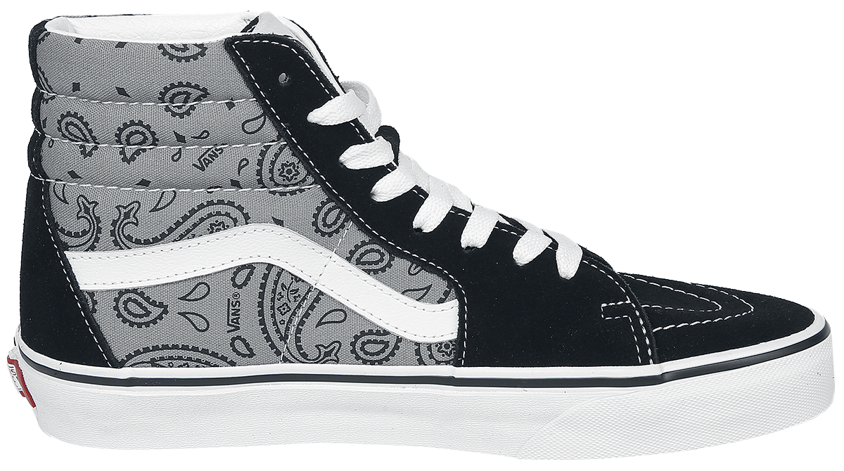 Vans SK8-HI Paisley Gray/True White Sneaker high schwarz grau