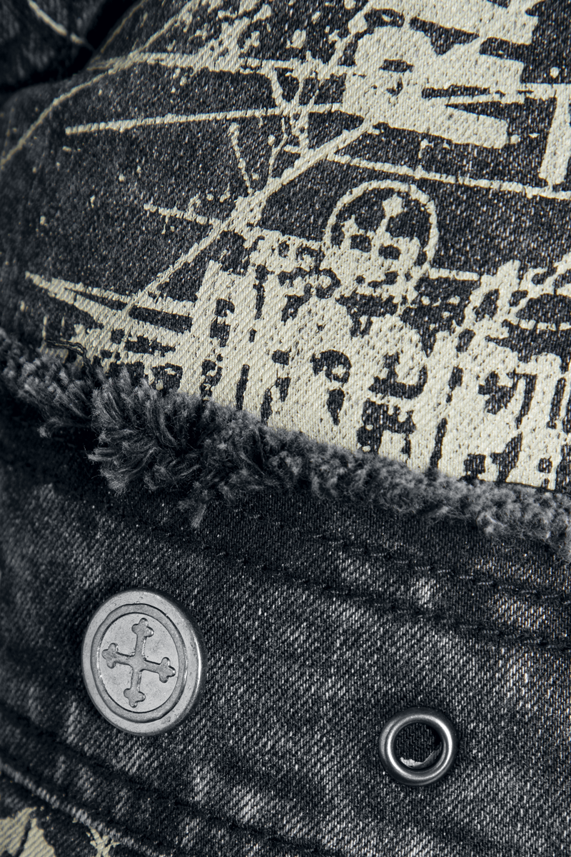 Thumbnail - Rock Rebel by EMP Short mit Prints Short grau in 29