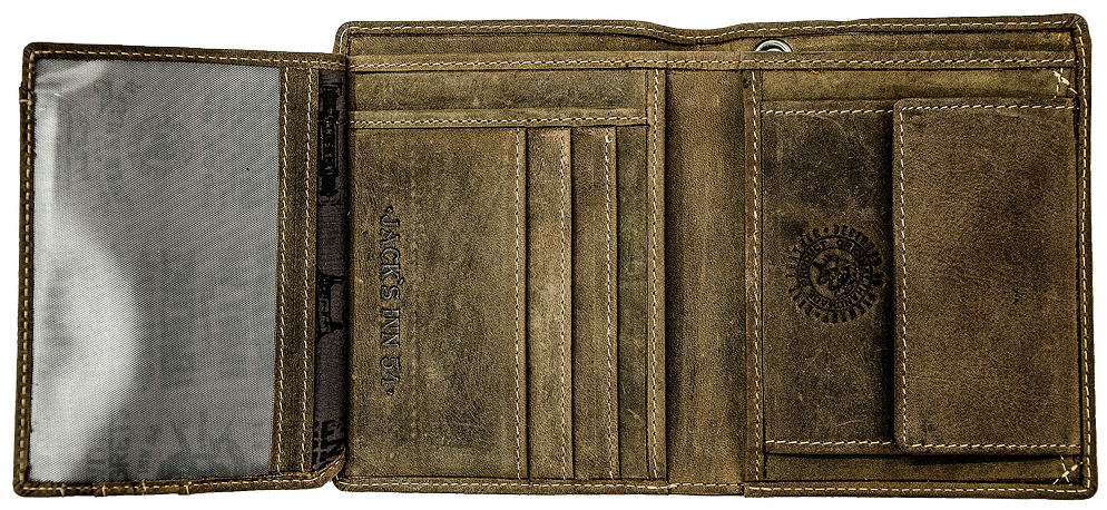 Jack's Inn 54 Way Geldbörse braun