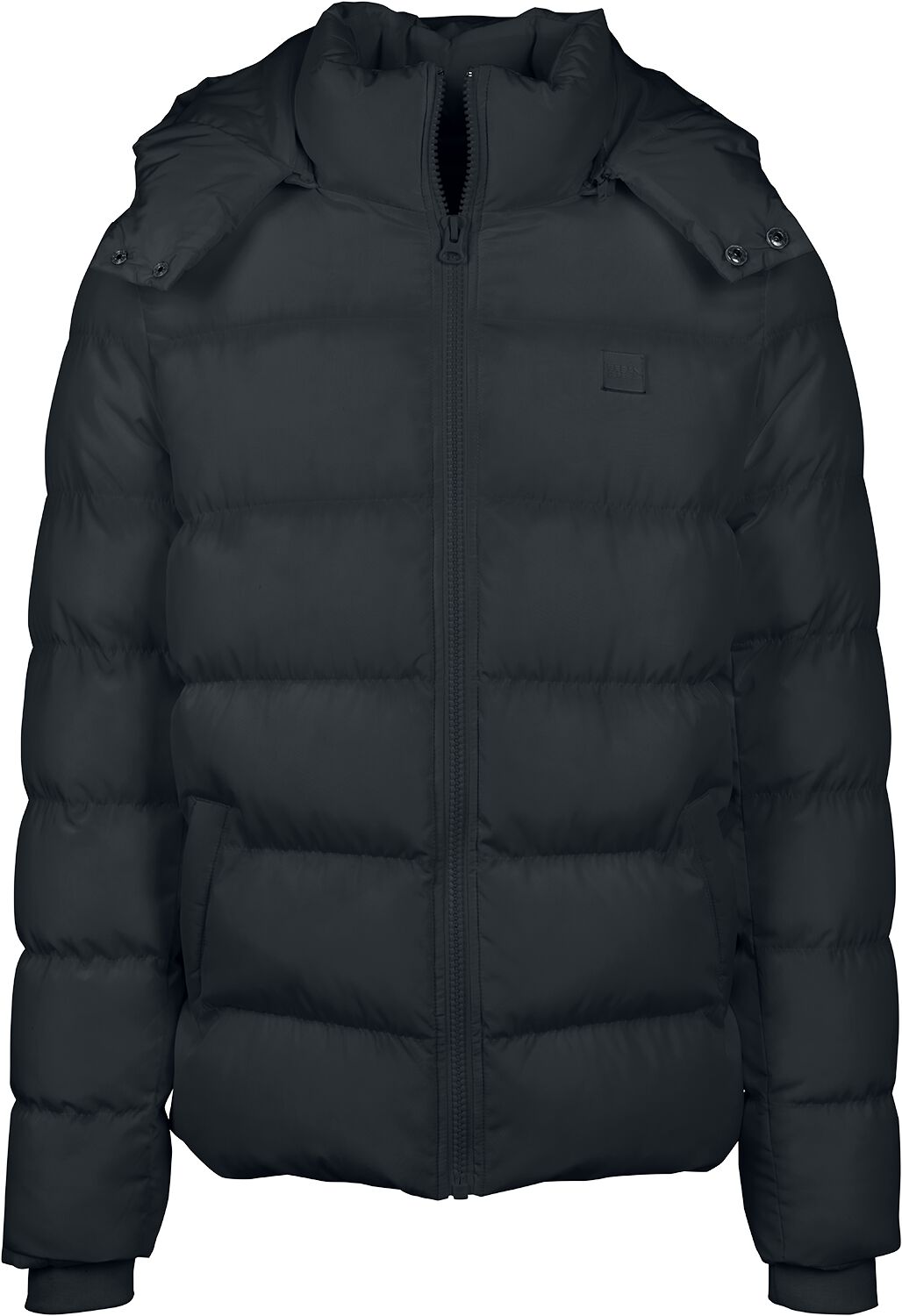 Urban Classics Übergangsjacke - Hooded Puffer Jacket - L bis 5XL - für Männer - Größe 5XL - schwarz